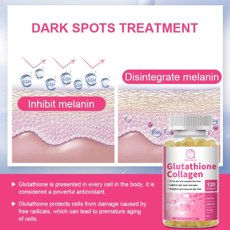 Collagen & Glutathione Capsules with Antioxidant Support