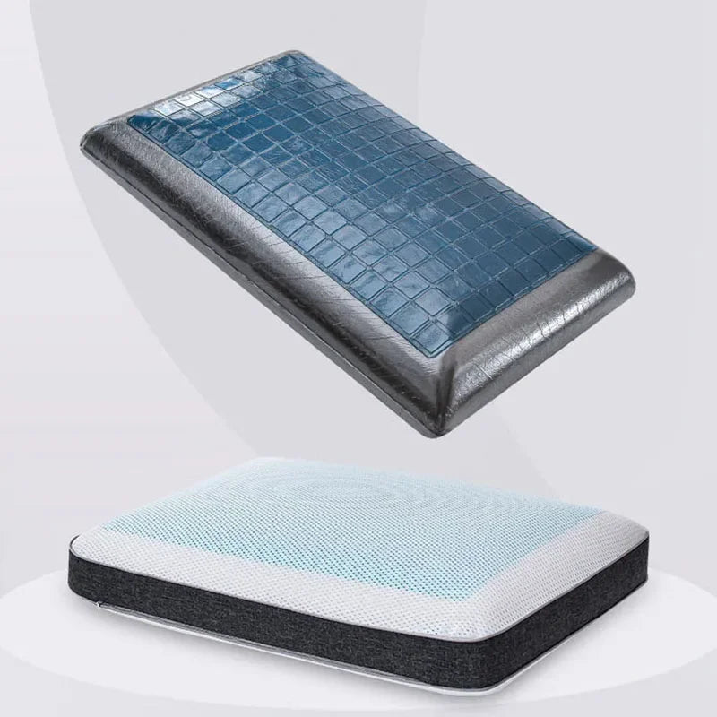 Double-Sided Gel Cooling Memory Foam Pillow
