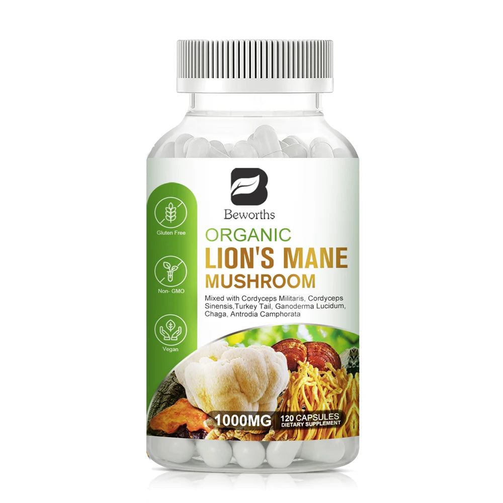 Lion's Mane Mushroom & Cordyceps Capsules
