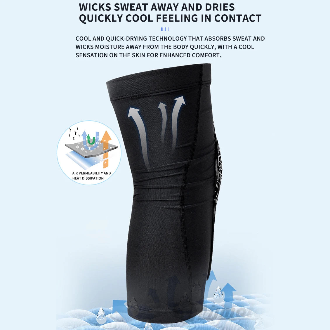 Summer Breathable Motorcycle Knee & Elbow Protection Pads