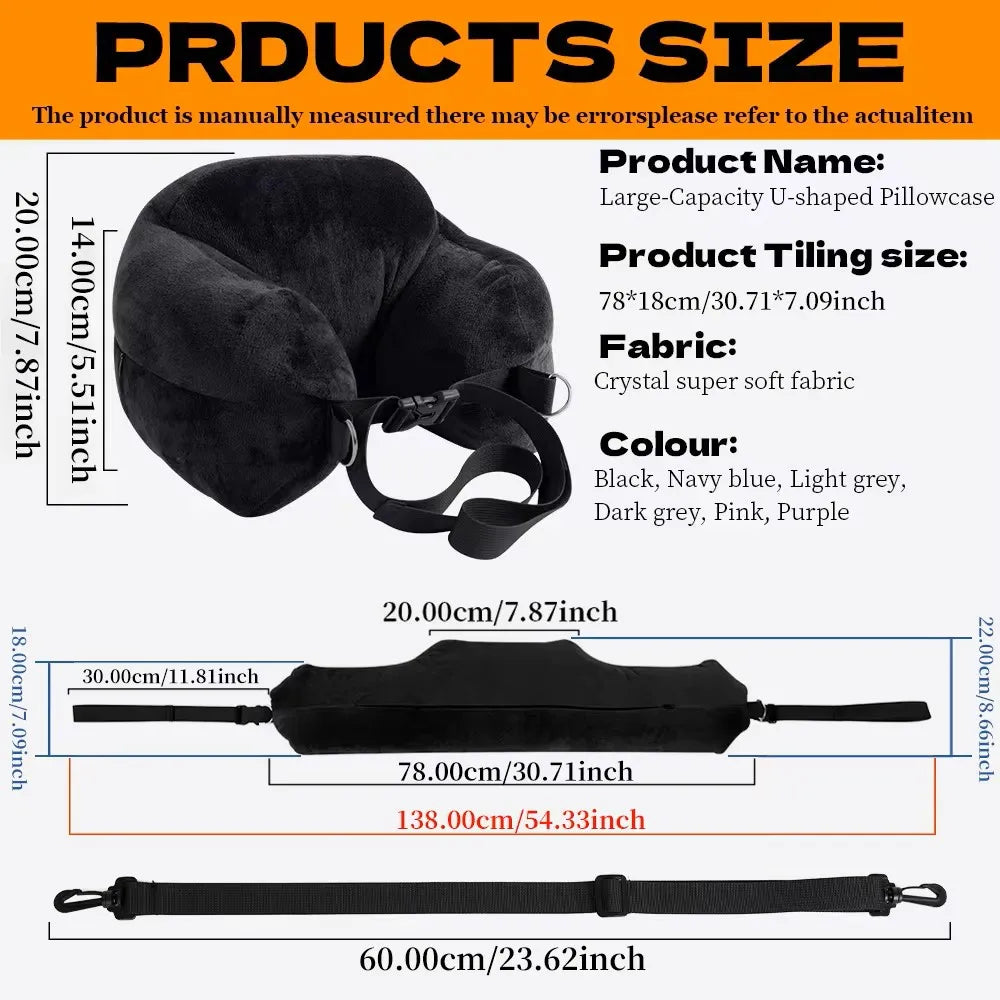 Adjustable U-Shaped Neck Pillow
