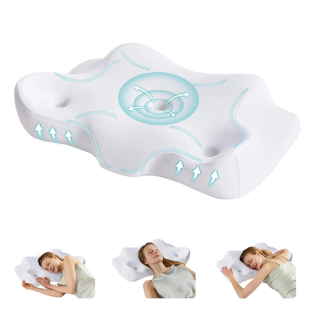 Ergonomic Memory Foam Cervical Pillow