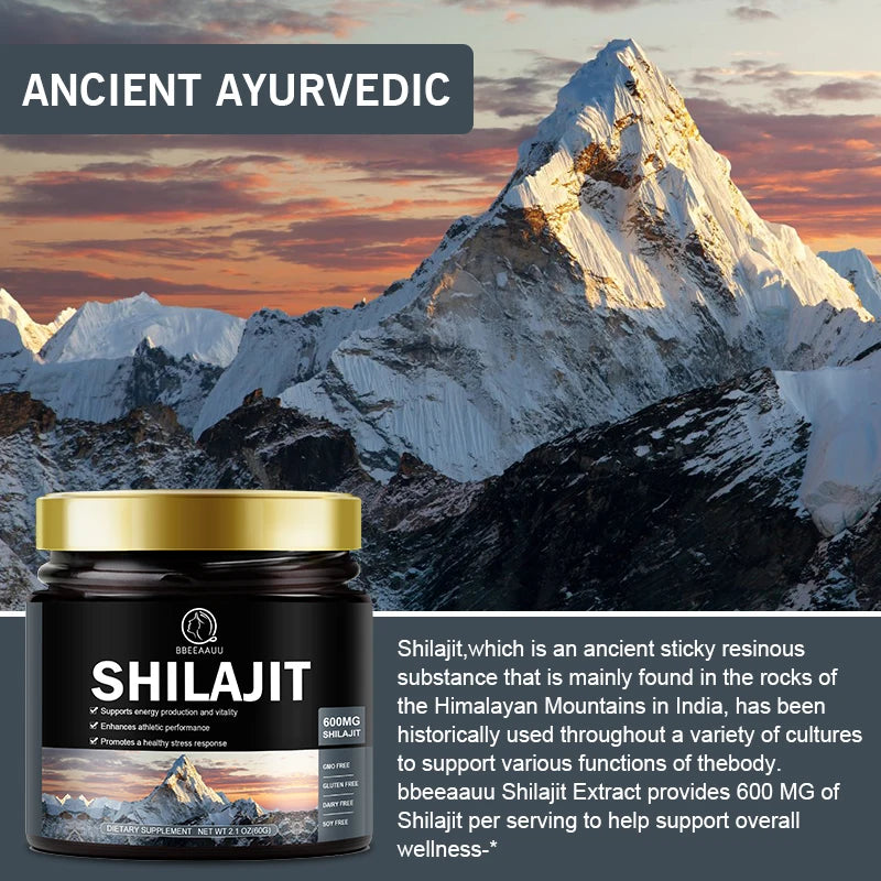 Pure Himalayan Shilajit Resin Mineral Supplement (60g)
