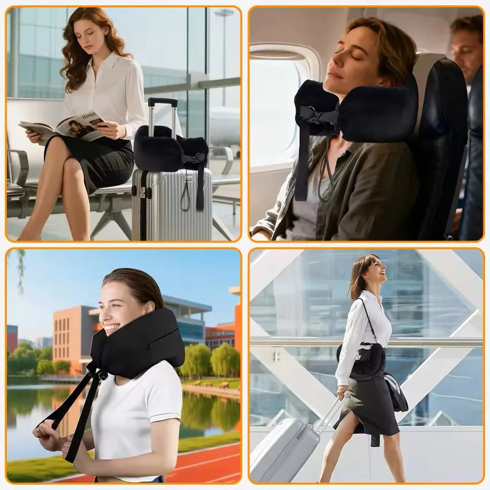 Adjustable U-Shaped Neck Pillow