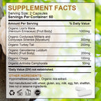 Lion's Mane Mushroom & Cordyceps Capsules
