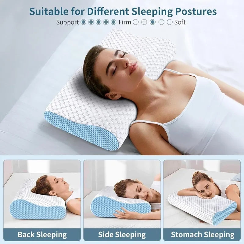 Ergonomic Memory Foam Neck Pillow