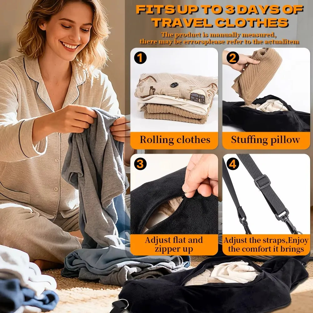 Adjustable U-Shaped Neck Pillow