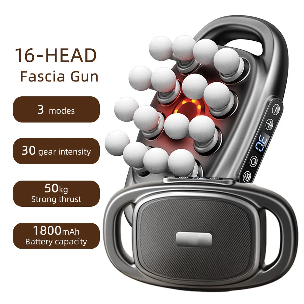16-Head Massage Gun