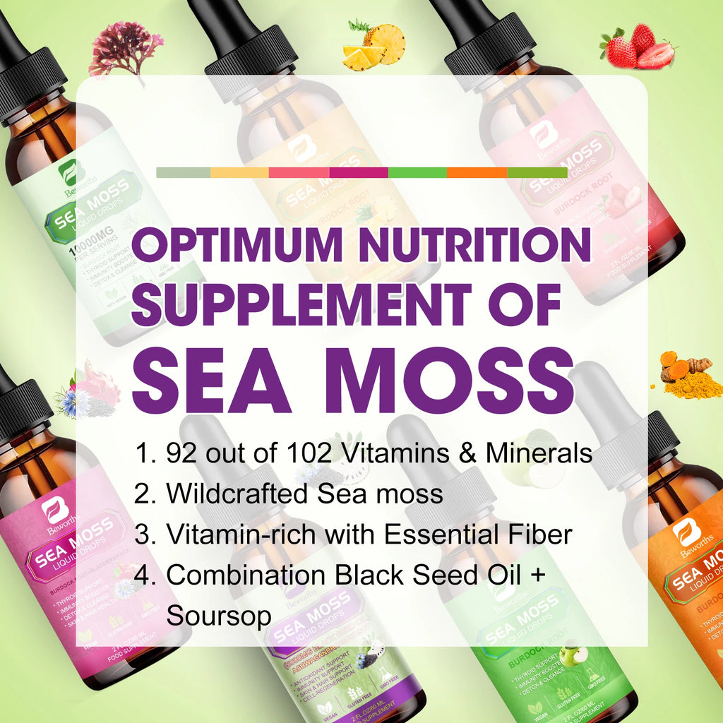 Sea Moss Extract Liquid Drops (60ml)