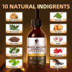 Black Walnut Herbal Liquid Drops with Wormwood, Clove & Garlic (60ml)
