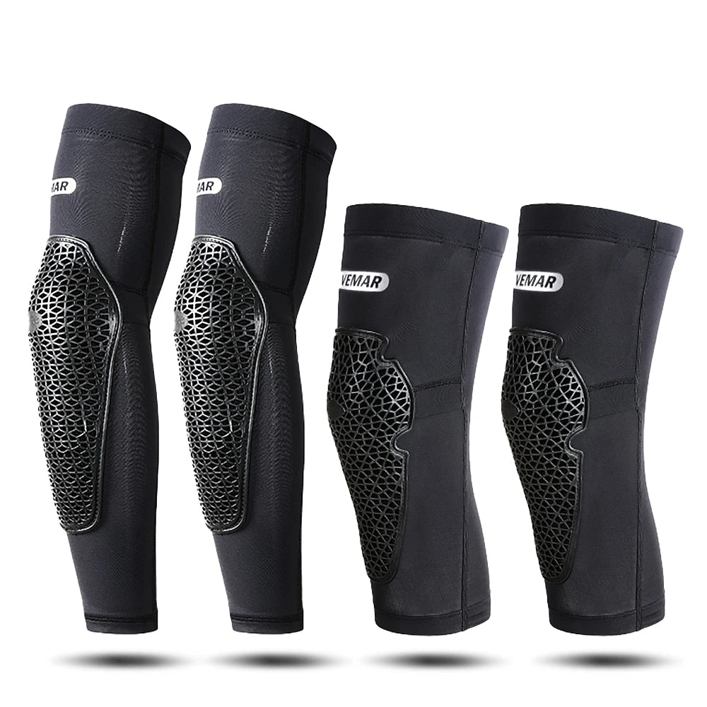 Summer Breathable Motorcycle Knee & Elbow Protection Pads
