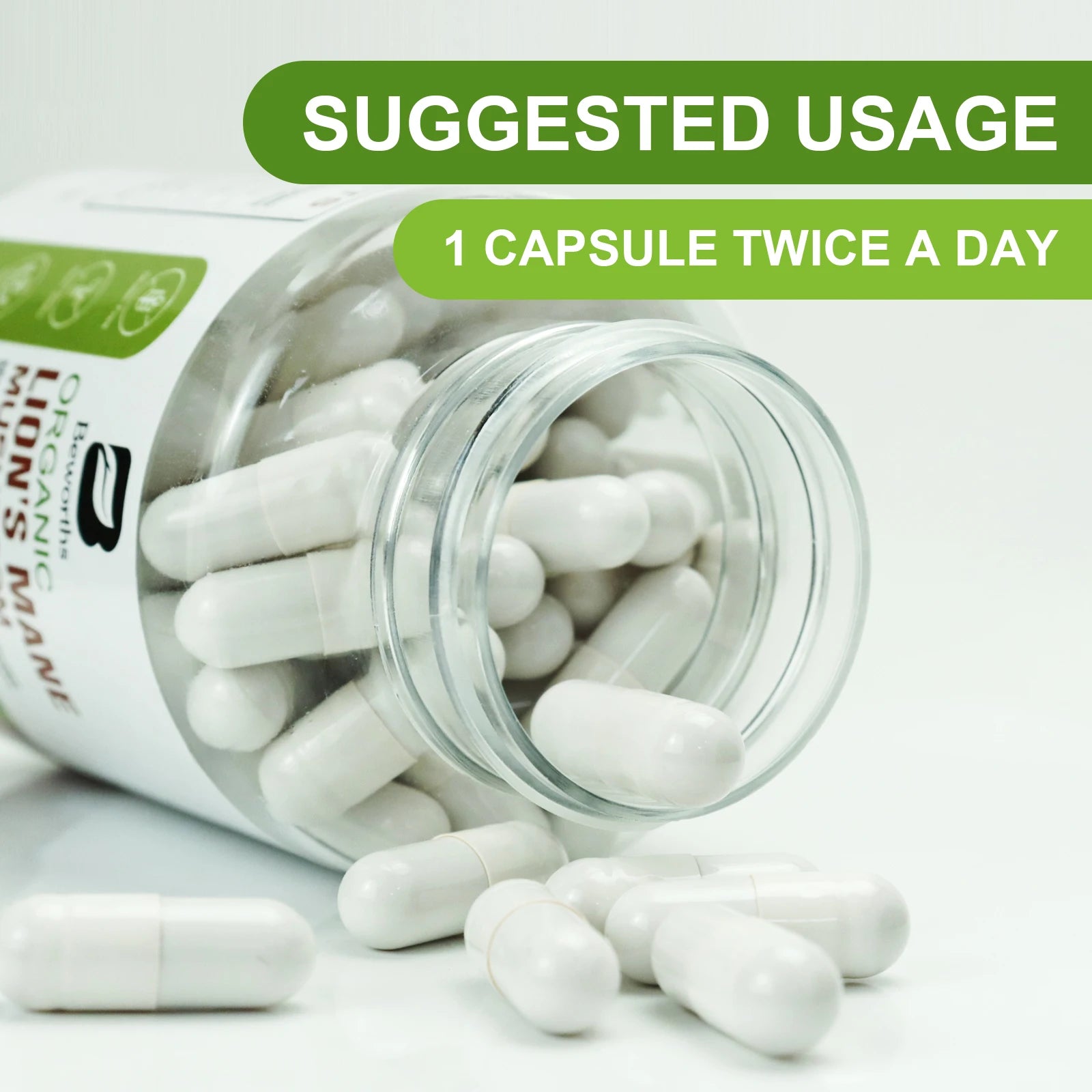 Lion's Mane Mushroom & Cordyceps Capsules
