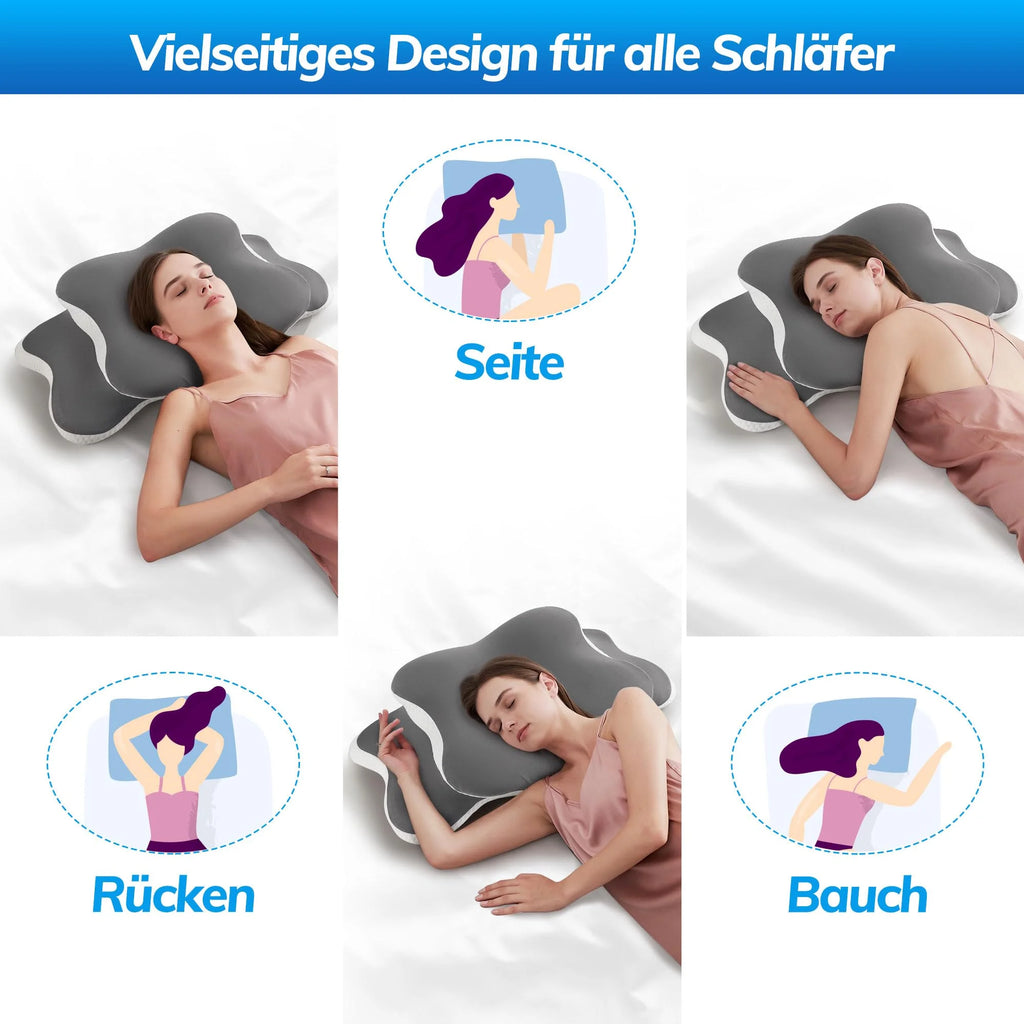 Double-Sided Ergonomic Memory Foam Cervical Pillow