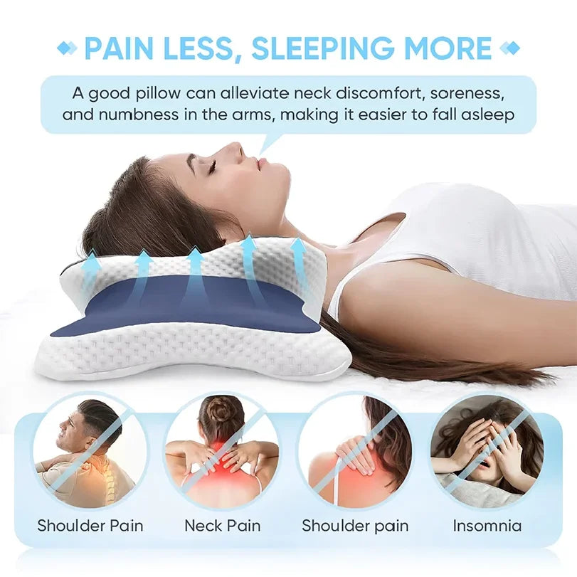 Ergonomic Memory Foam Cervical Pillow