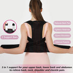 Adjustable Back Brace & Posture Corrector