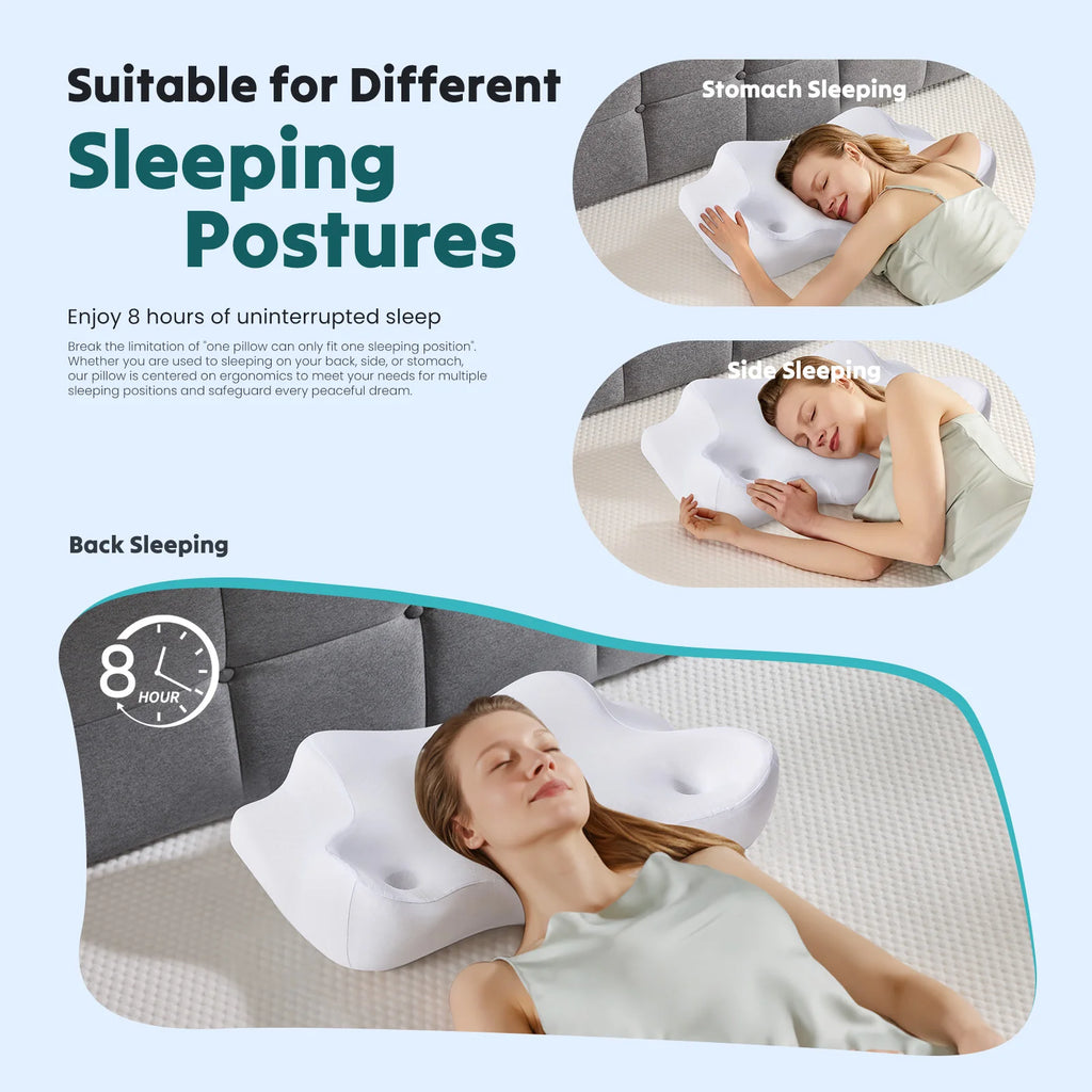 Ergonomic Memory Foam Cervical Pillow