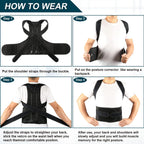 Adjustable Back Brace Posture Corrector