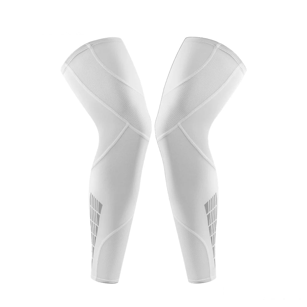 Full Leg Compression Sleeves with Anti-Slip Grip