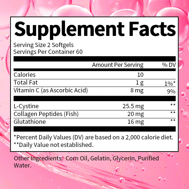 Collagen & Glutathione Capsules with Antioxidant Support