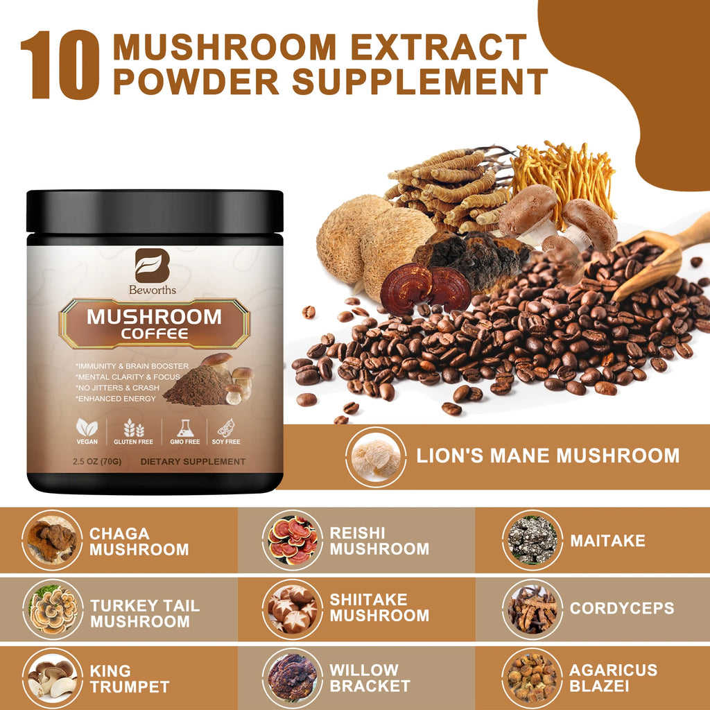 Mushroom Coffee Blend Powder (120g)