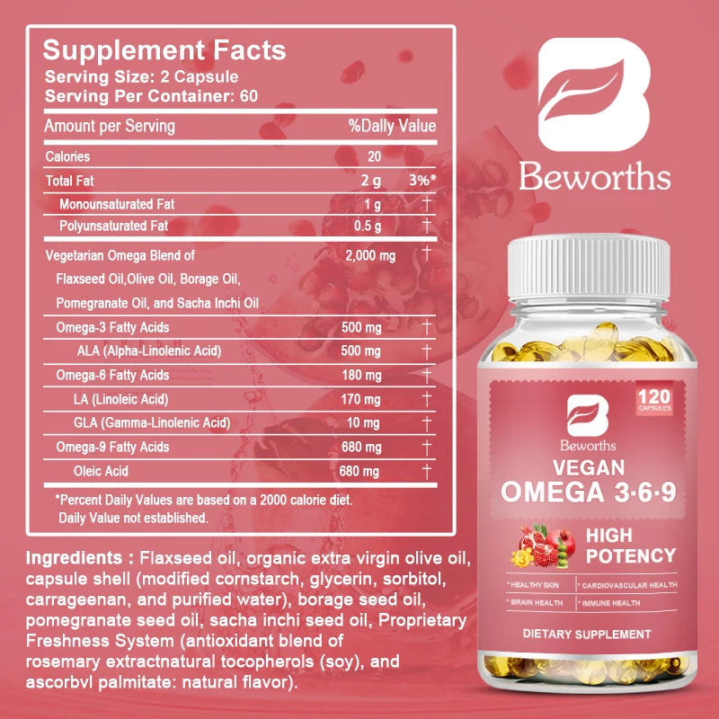 Omega 3-6-9 Fatty Acid Capsules