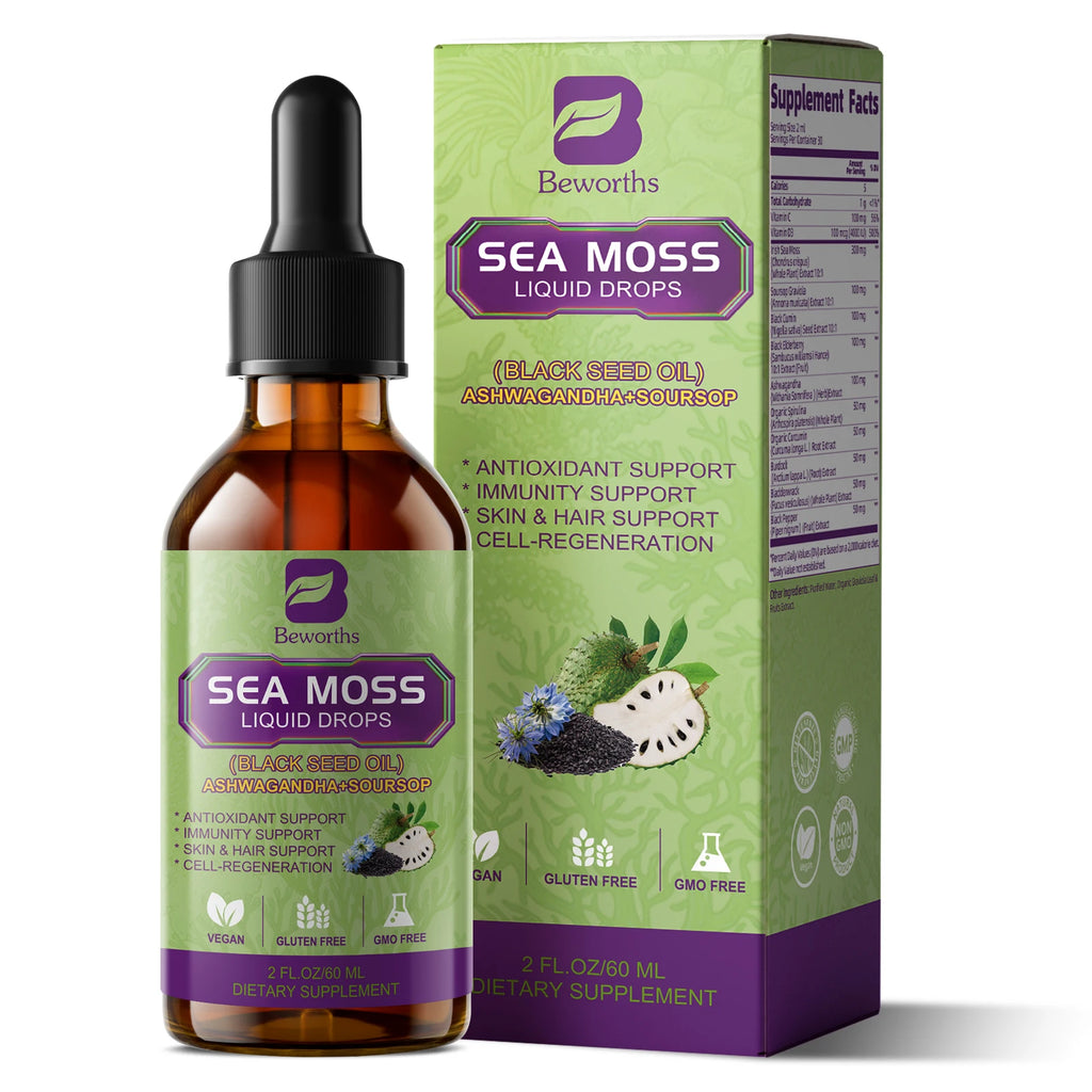 Sea Moss Extract Liquid Drops (60ml)