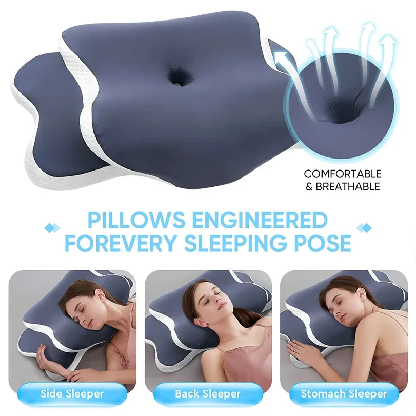 Ergonomic Memory Foam Cervical Pillow