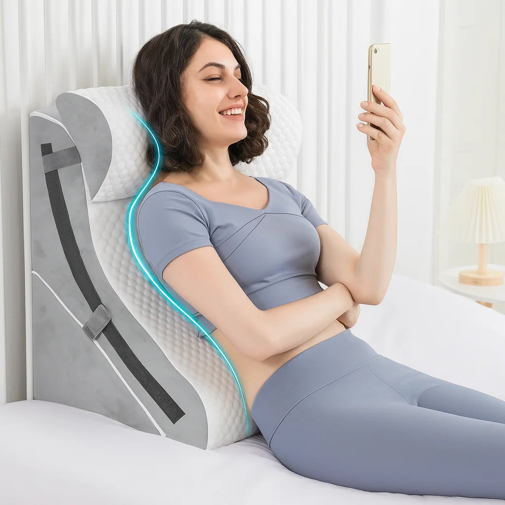 3-in-1 Memory Foam Wedge Pillow Set