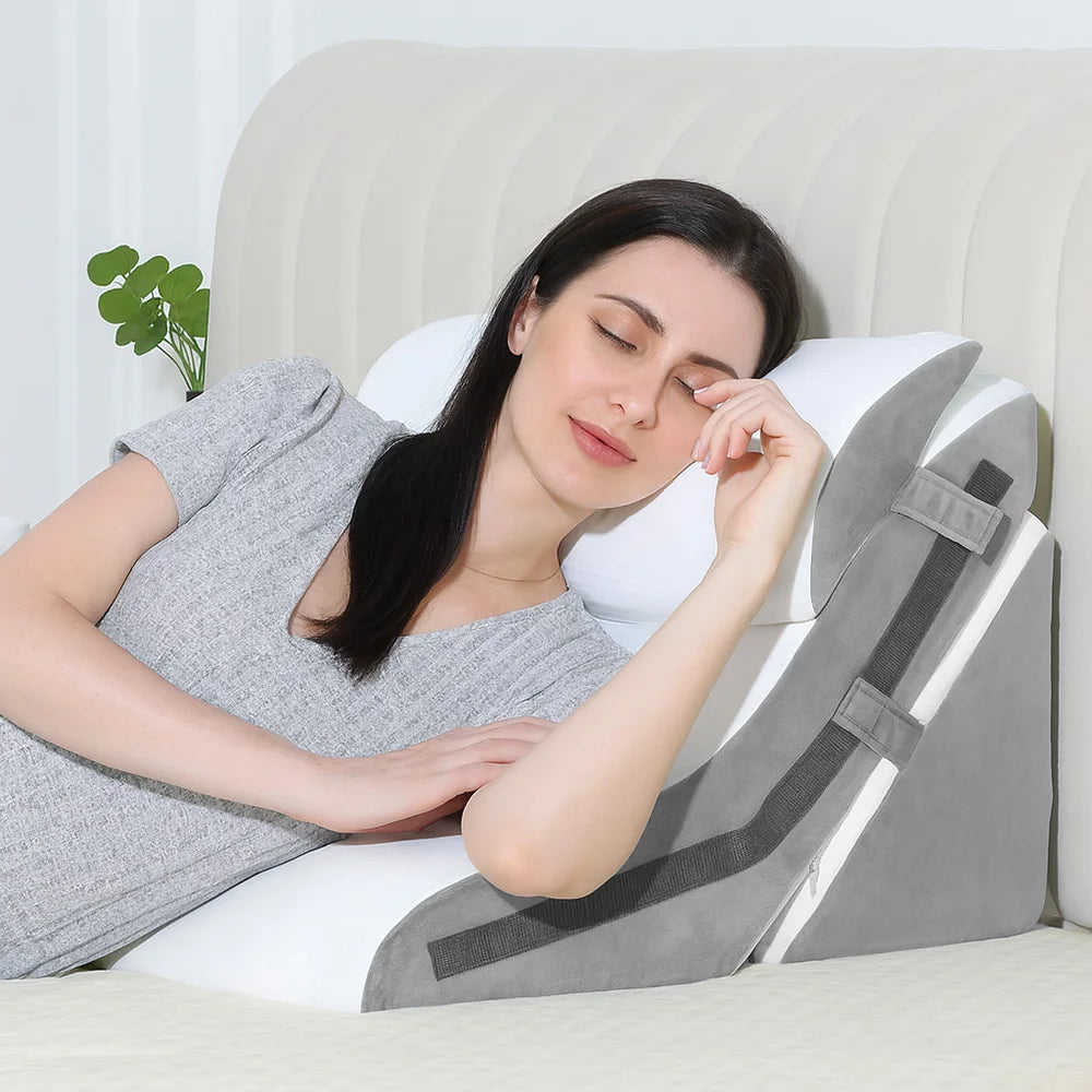 3-in-1 Memory Foam Wedge Pillow Set