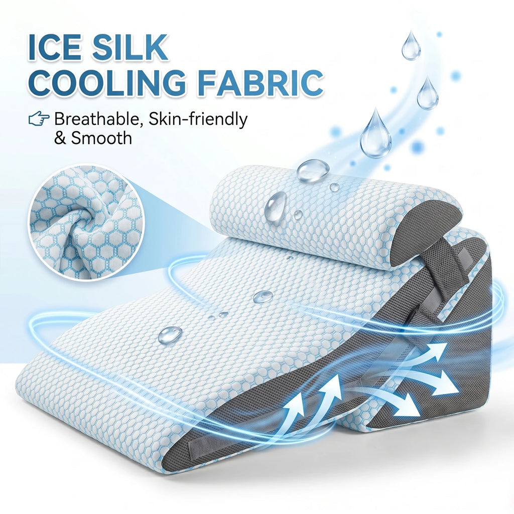 3-in-1 Memory Foam Wedge Pillow Set