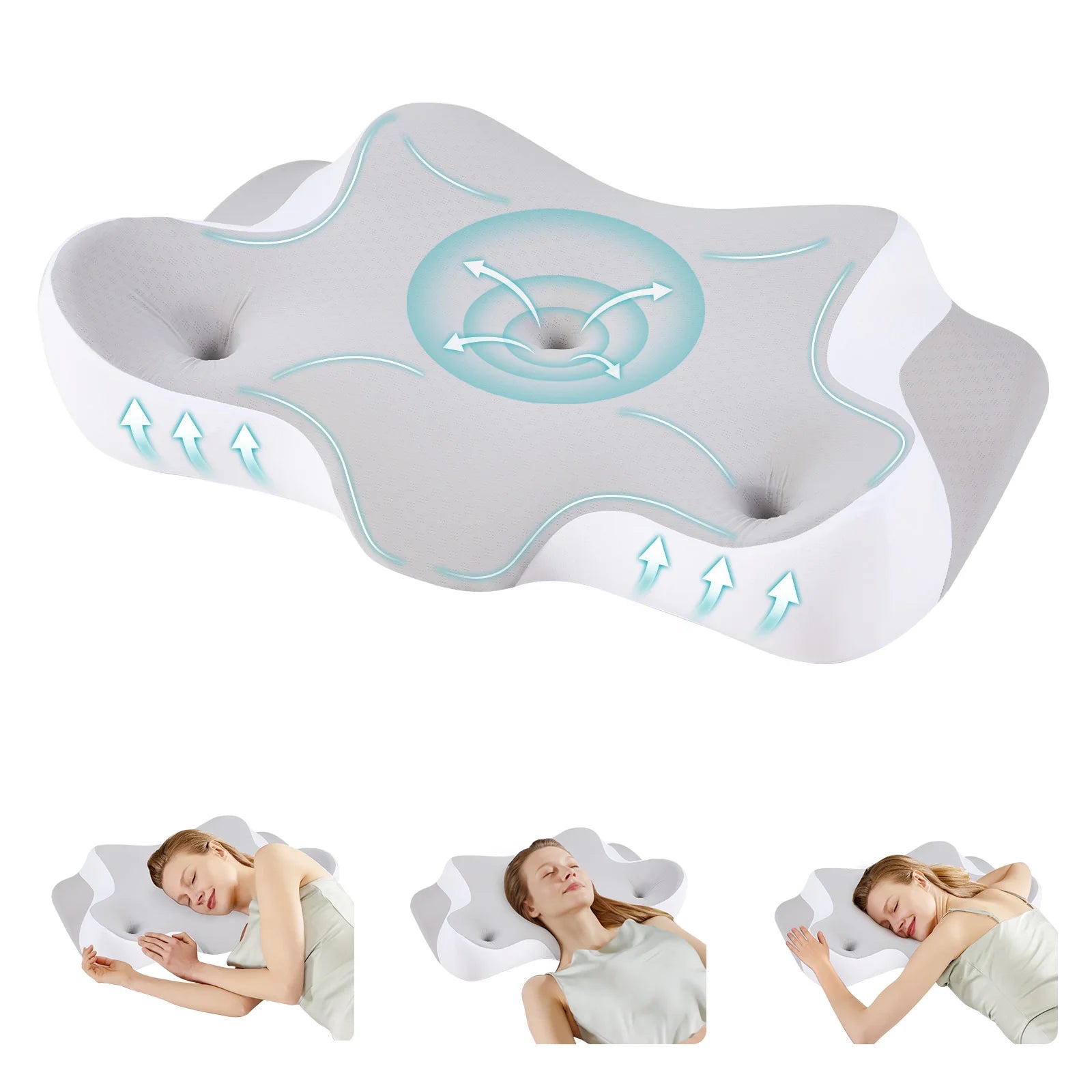 Ergonomic Memory Foam Cervical Pillow