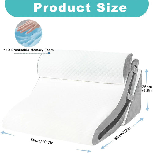 3-in-1 Memory Foam Wedge Pillow Set