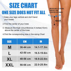 Full Leg Compression Sleeves with Anti-Slip Grip