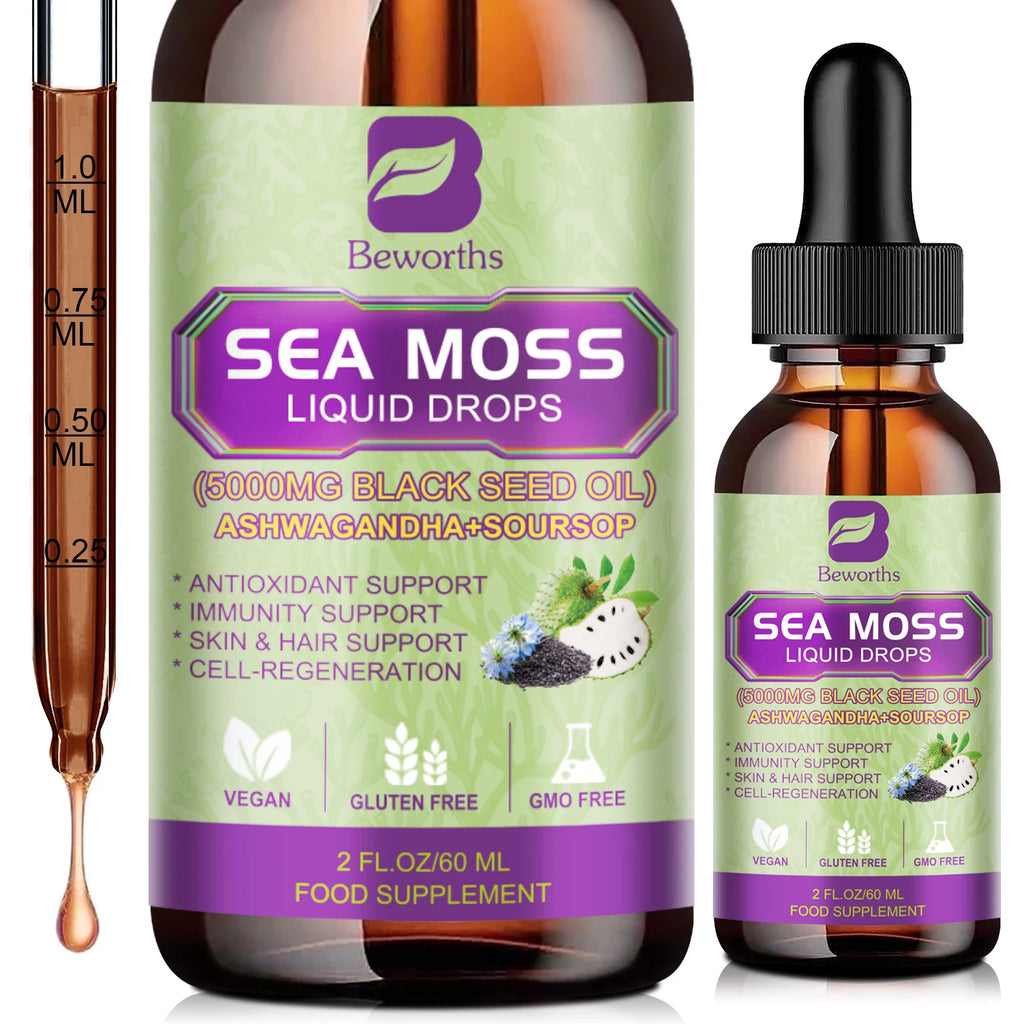 Sea Moss Extract Liquid Drops (60ml)
