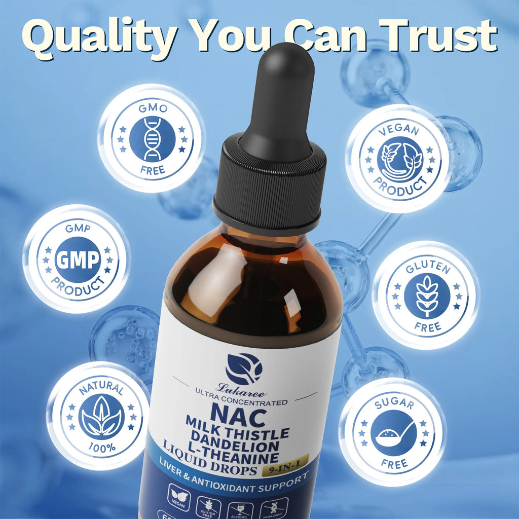 N-Acetyl L-Cysteine (NAC) Supplement with Milk Thistle & Selenium